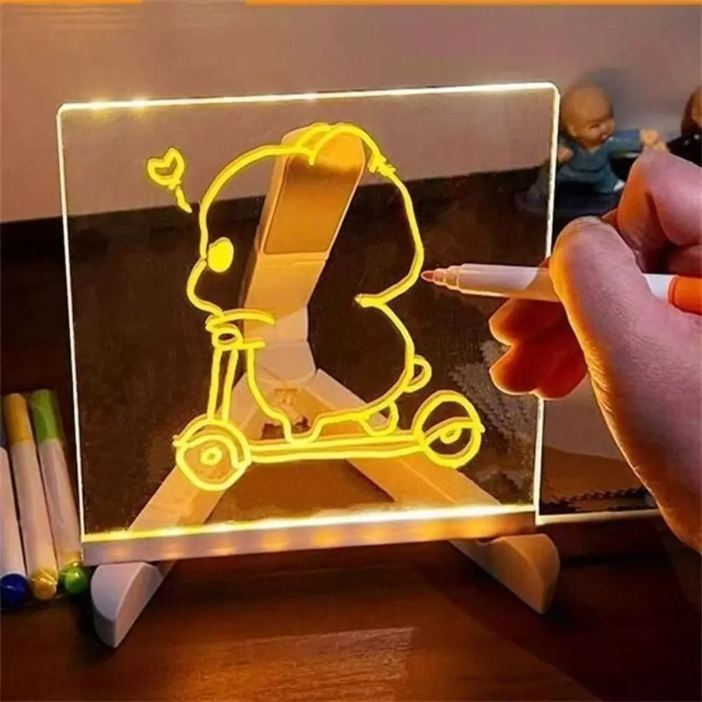 Colors Acrylic LED Drawing Board with Light Interactive Dry Erase Boards Clear Lumiboard Kids